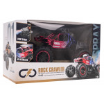 Terénne auto REAL ROCK Crawler s funkciou Smoke - červené